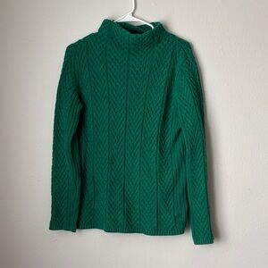 Emerald Green Mock Neck Sweater